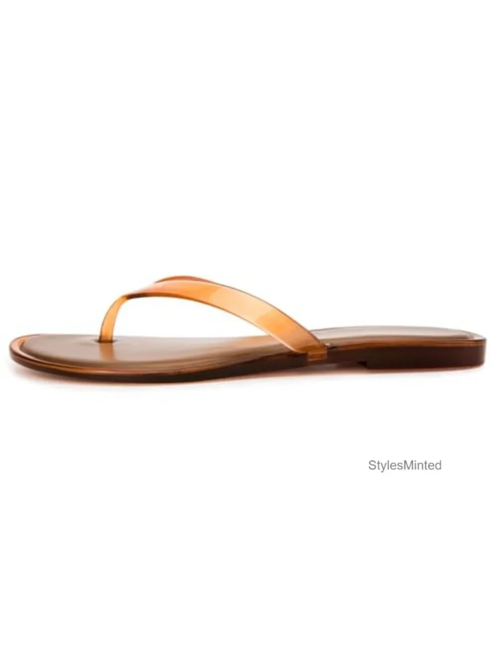 Women's Casual Jelly Flip Flops PVC Thong Sandals Non-Slip